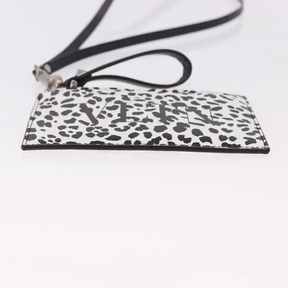 Valentino Leather Card Case White